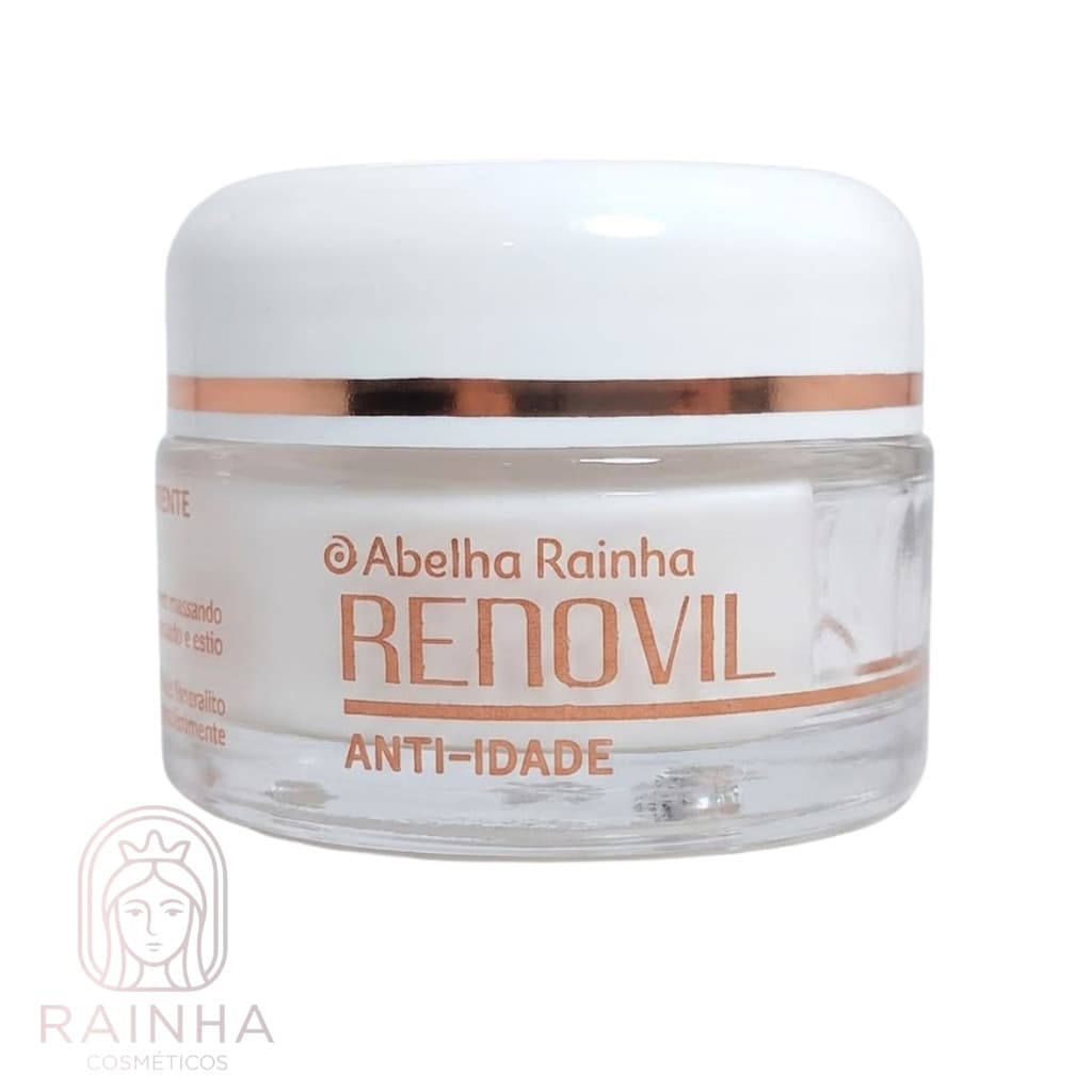Creme Facial Anti-idade Anti Rugas Noturno Firmador Renovil Abelha Rainha 50g Tratamento Noite