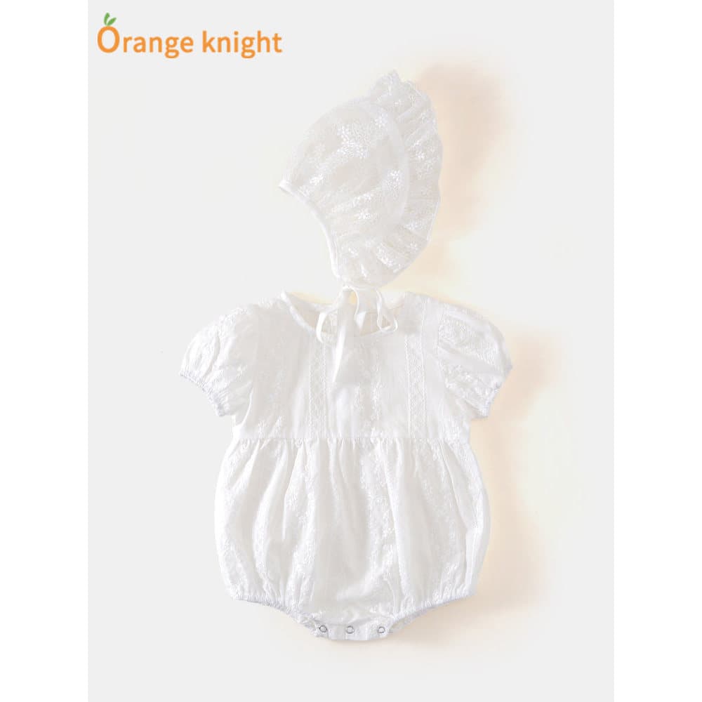 Bebê bebê vestido de verão mês cheio roupas bebê recém-nascido menina cem dias princesa triângulo saco peido roupas rend