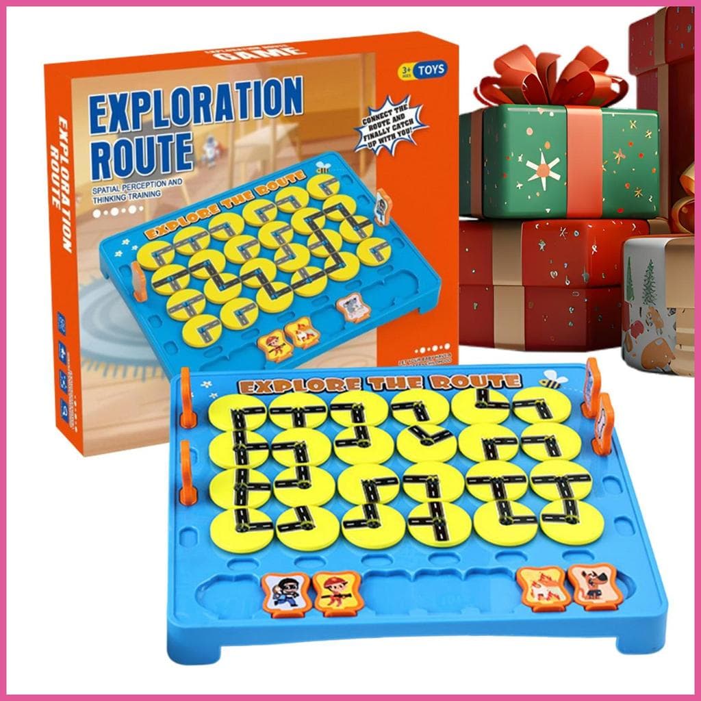 Jogos De Tabuleiro Para Família , Rota Interativa , Brinquedo Giratório , Quebra-Cabeça Lógico , Jogo Casa , Sala De Est