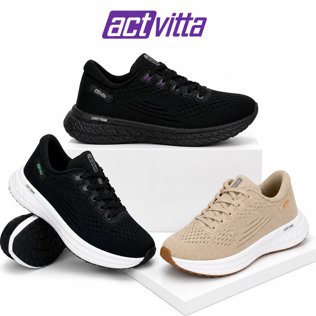Tenis Feminino Activitta Esportivo 4841.100 - Preto - ORIGINAL