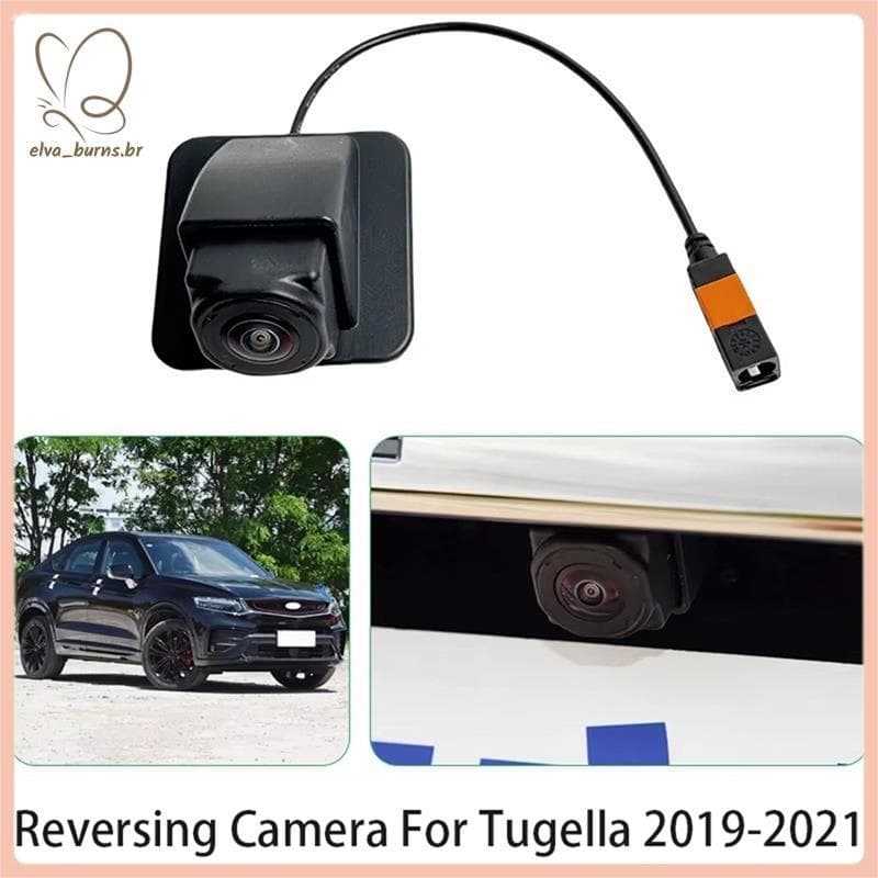 [elva_burns.br] Câmera De Backup Com Visão Traseira Para Ré De Assistência De Estacionamento De Carro Tugella 2019-2021 
