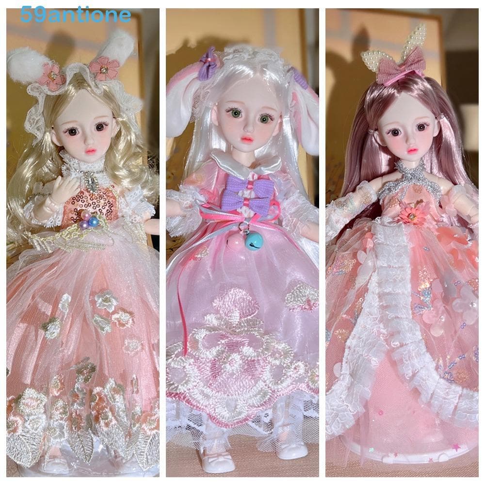 Brinquedo De Vestir DIY Para Meninas , Cabelo Longo Móvel , Boneca BJD De 30cm , Bonecas Articuladas , De Anime Com Junt