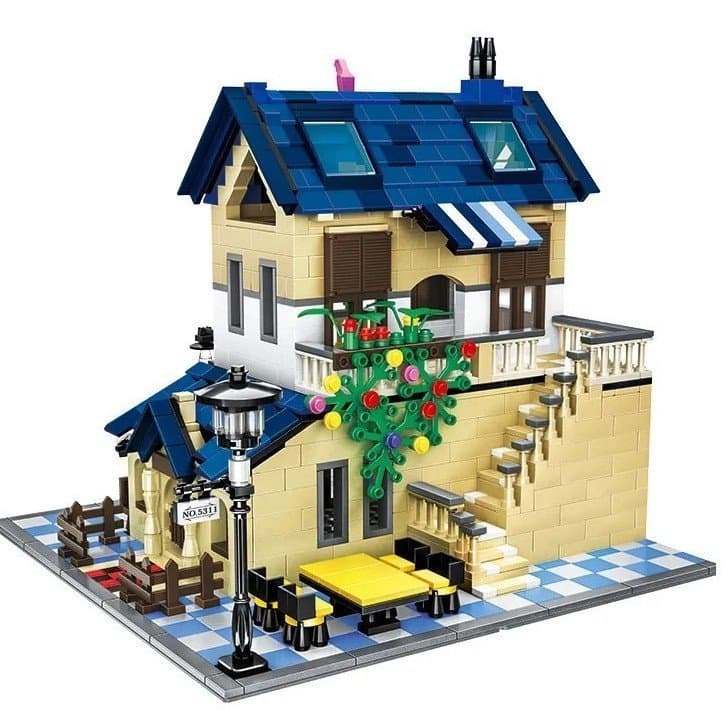 1298 peças compatíveis com Lego, blocos de montar Villa no Campo, casa urbana para meninos, quarto de construção DIY, bl