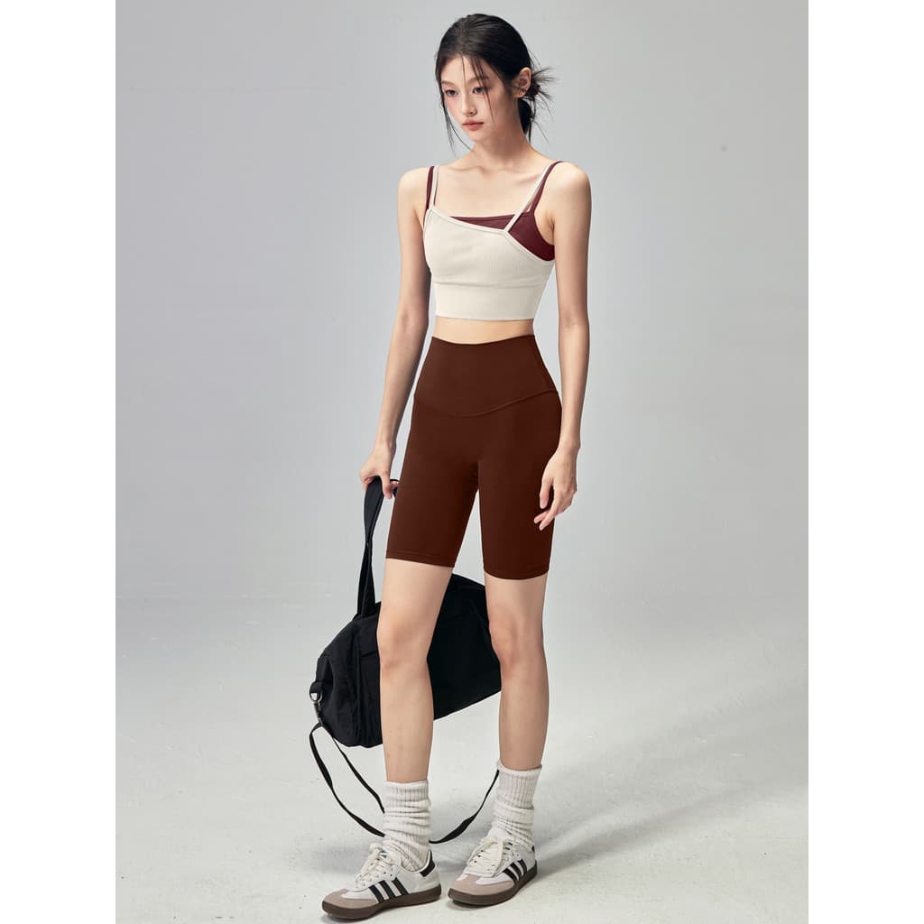 Conjunto de roupa íntima esportiva feminina, aparência mais fina com almofada no peito, roupas de Fitness, roupa externa
