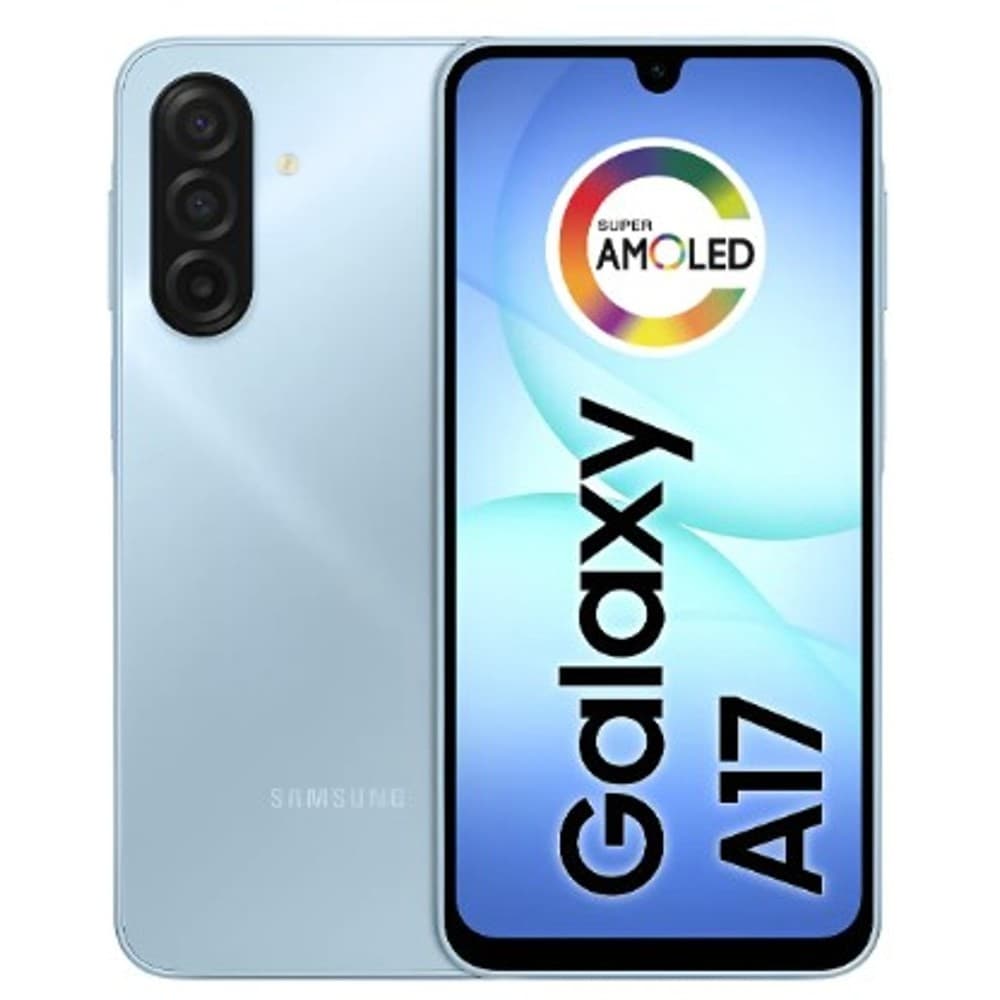 Celular Samsung Galaxy A17 128GB, 4GB, Câmera 50MP, Tela 6.7", Proteção IP54 Azul