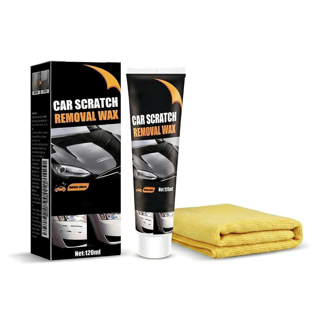 Removedor de Arranhões de Carro, Polidor de Carro com Toalha de Esponja, Pasta de Reparação de Arranhões para Kit de Rep