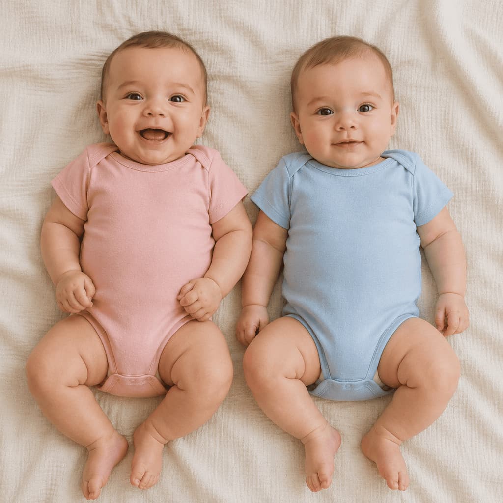Kit 2 Body Bebê Cores Variadas Liso Básico Casual Infantil Enxoval Manga Curta