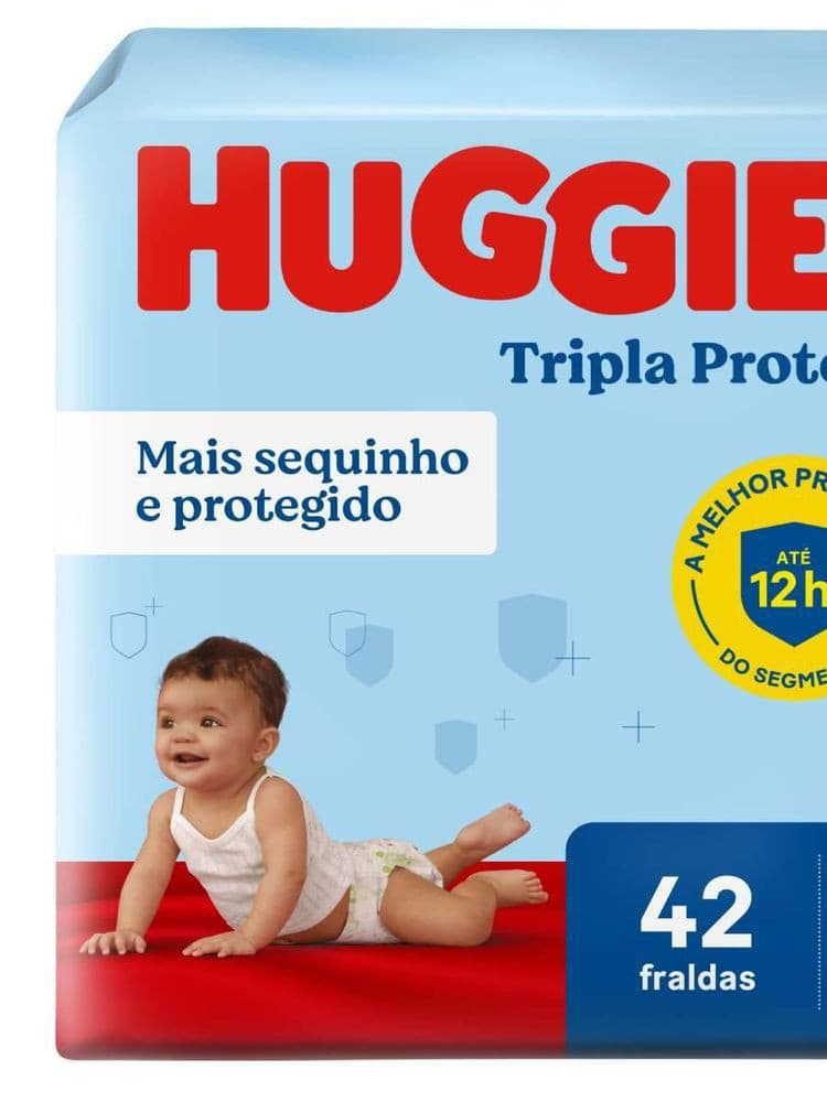 Fralda Tripla Proteção M 42 Fraldas Huggies