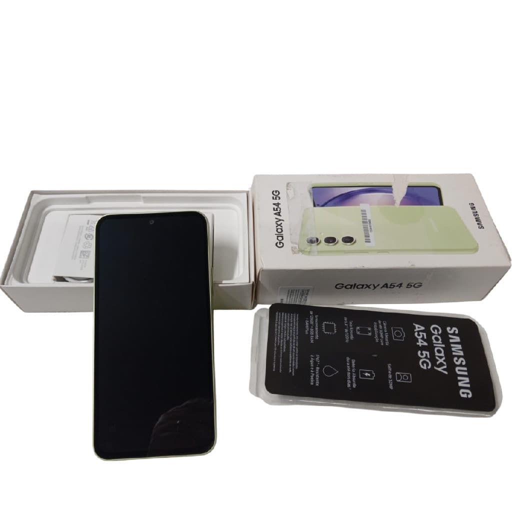 Produto de Vitrine: Celular Smartphone Samsung Galaxy A54 5G 128Gb 8Gb RAM NFC Dual Chip 5000 mAh 50Mpx Tela 6.4'' Verde