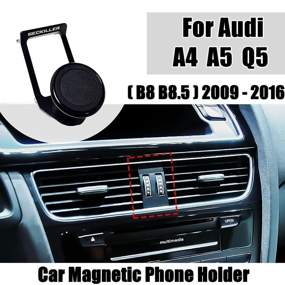 Suporte Do Telefone Carro Para Audi A4 A5 Q5 B8 B8.5 2009-2016 Magnético De Montagem De Ventilação De Ar 360 Giratório A