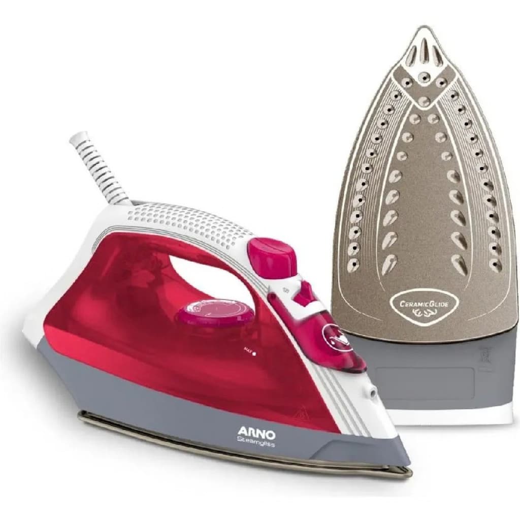 Ferro de Passar Roupas a Vapor 127V com Base Antiaderente