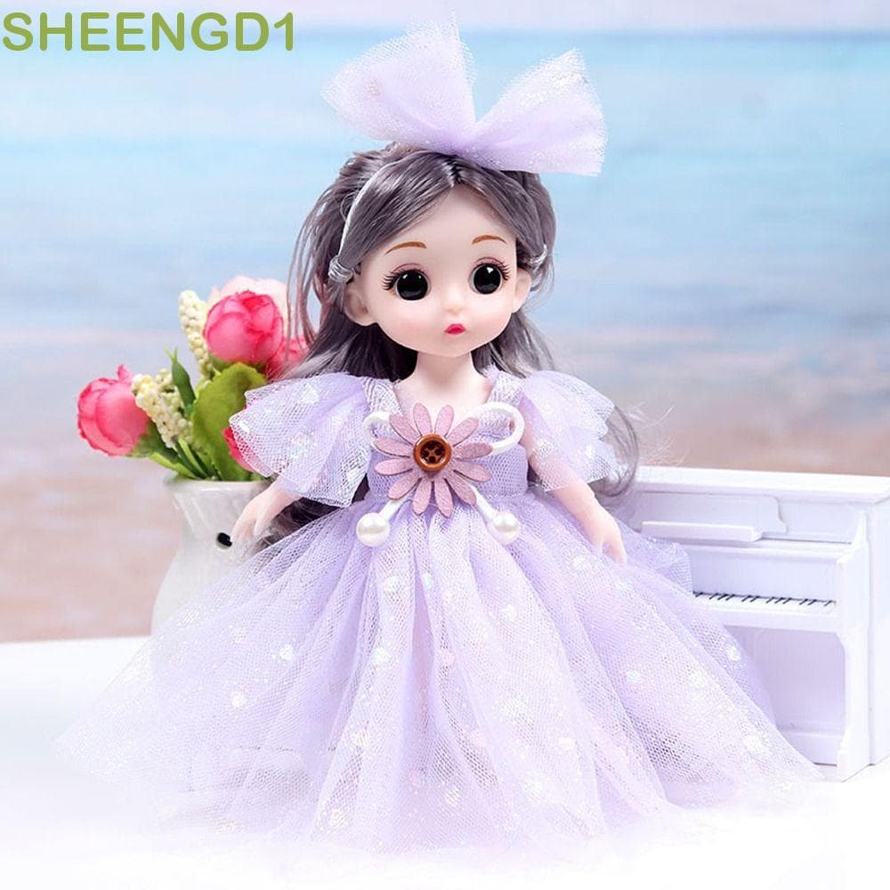 SHEENGD1 Roupas De Boneca Para Meninas Vestir Bonecas De Princesa Modelo Conjunto De Brinquedos Articulada De 17 Cm