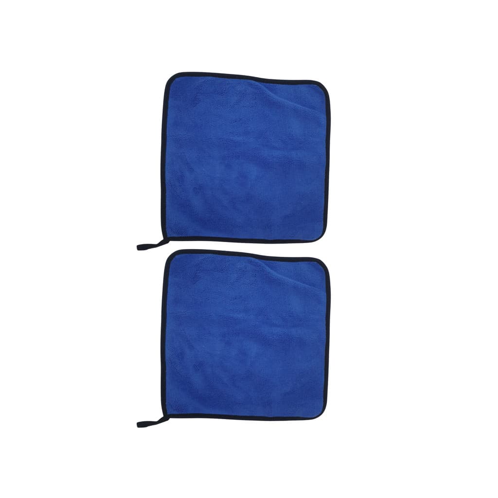 Kit 2 Toalha Microfibra Macia Limpeza Carro Moto Azul