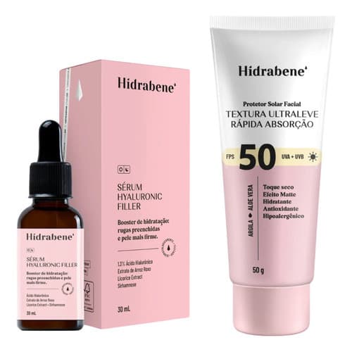 Kit Sérum Hyaluronic Filler + Protetor Solar Facial Fps 50