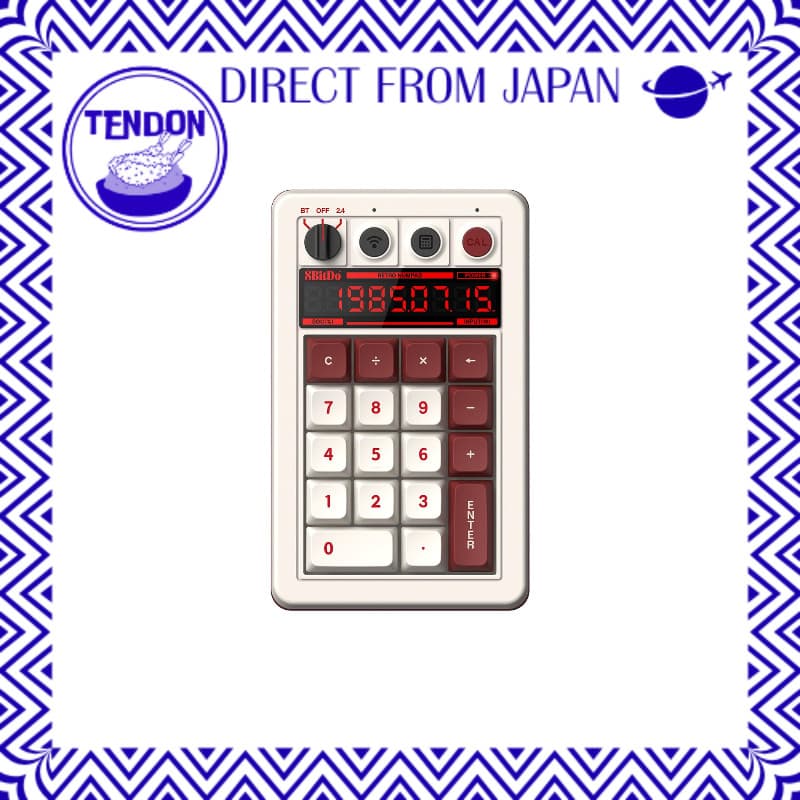 8BitDo Retro 18 Teclado Numérico Mecânico, com suporte ao modo calculadora, teclado numérico Bluetooth/2.4G/com fio