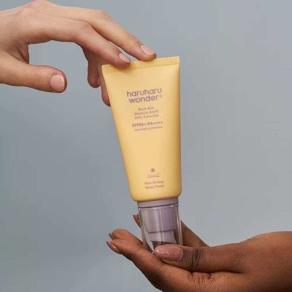 Coreia HaruharuWonder Creme Protetor Solar Ultravioleta Loção Protetor Solar Hidratante Não Pegajoso Iluminando o Tom da