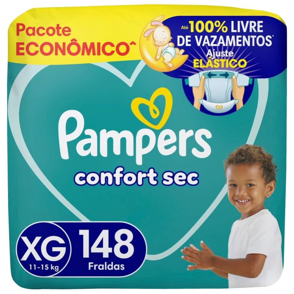 Fralda Pampers Confort Sec Ultra Xg 148 Unidades