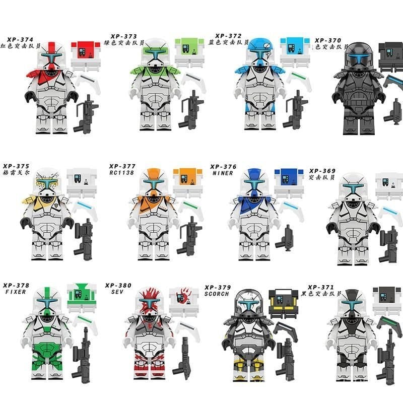 Compatível com LEGO Star Wars Stormtrooper Assault Trooper, Brinquedo Educativo de Blocos de Montar para Meninos NWZN
