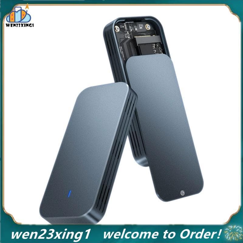 [Wen-Shop] Gabinete SSD NVMe M . 2 Adaptador De 40 Gbps Alumínio Case USB4.0 Tipo-C Caixa De Disco Rígido Externo