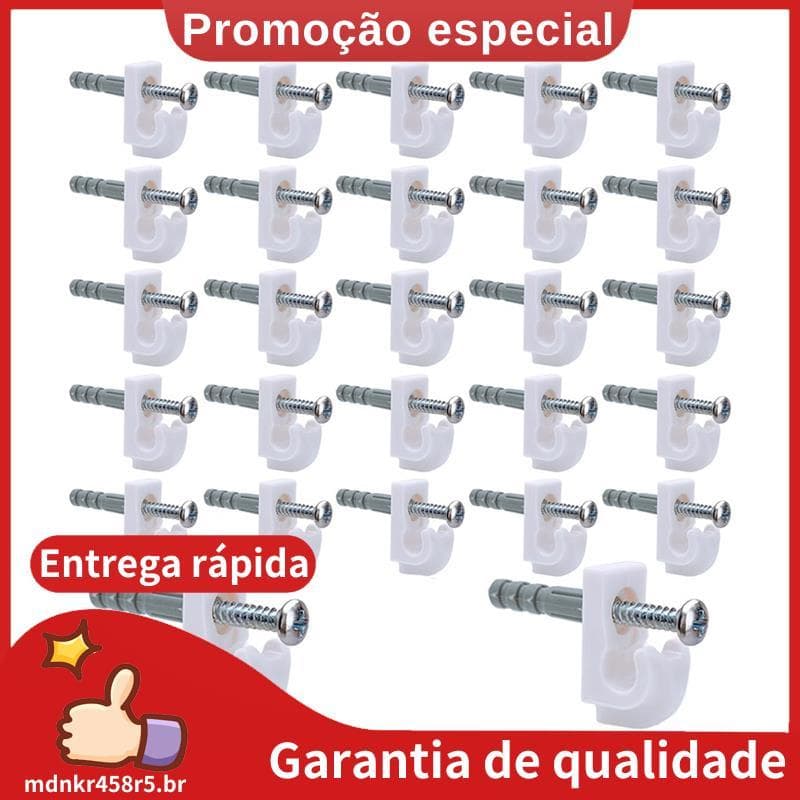 Clipes De Parede Para Baixo-30 Conjuntos De Suportes De Prateleira De Arame Laço-Prateleiras De Armário-Clipe Traseira ,
