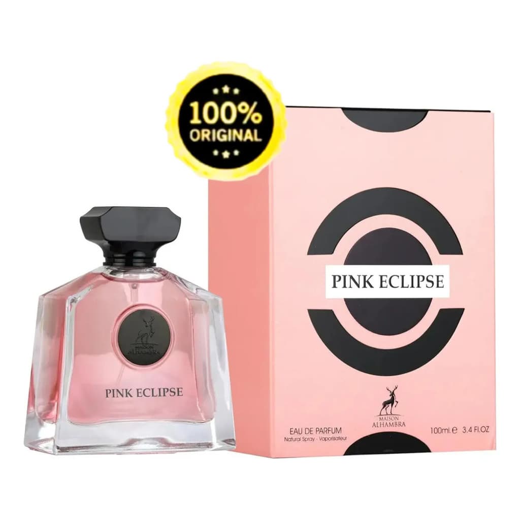 Perfume Árabe Maison Alhambra Pink Eclipse Feminino Edp 100ml Original Importado