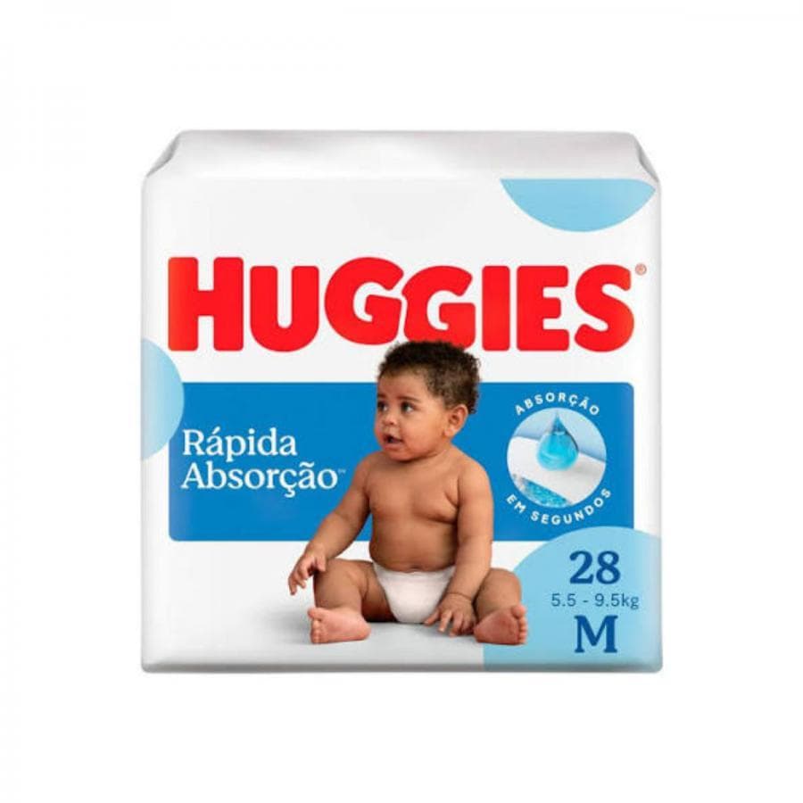 Fralda Huggies Tripla Protecao Tamanho M 28 Unidades