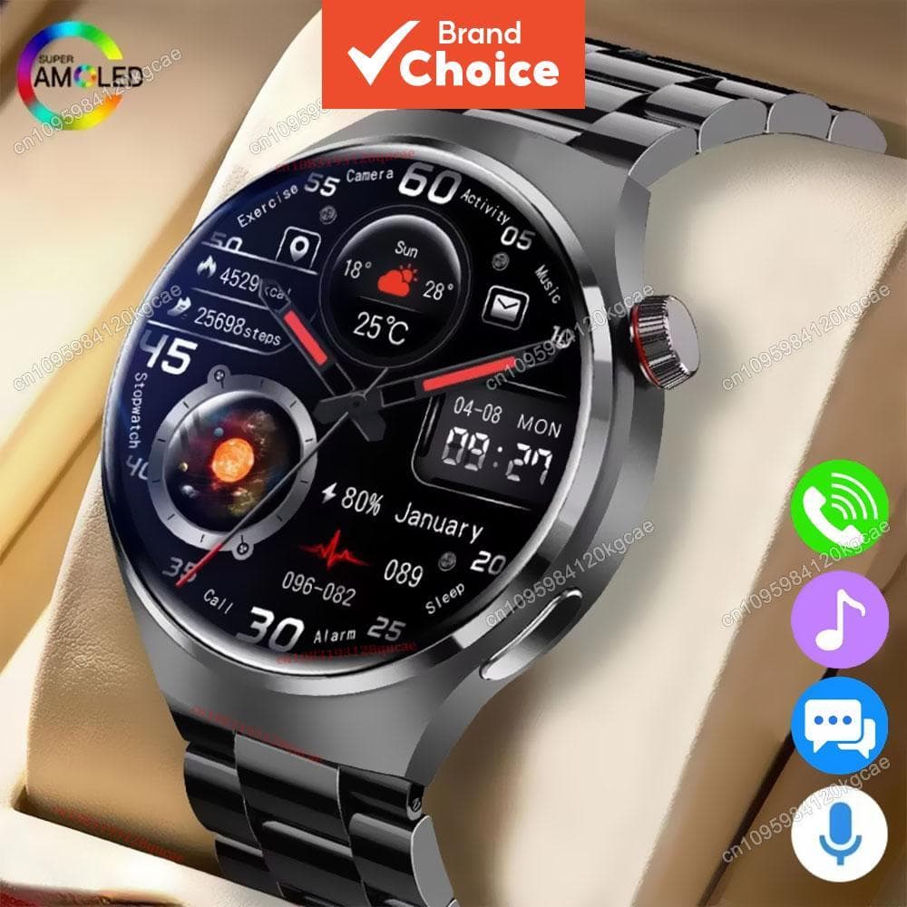 2026 Novo Relógio Smart Masculino, Tela HD, Monitoramento de Saúde, Chamada Bluetooth, Assistente de Voz, Smartwatch