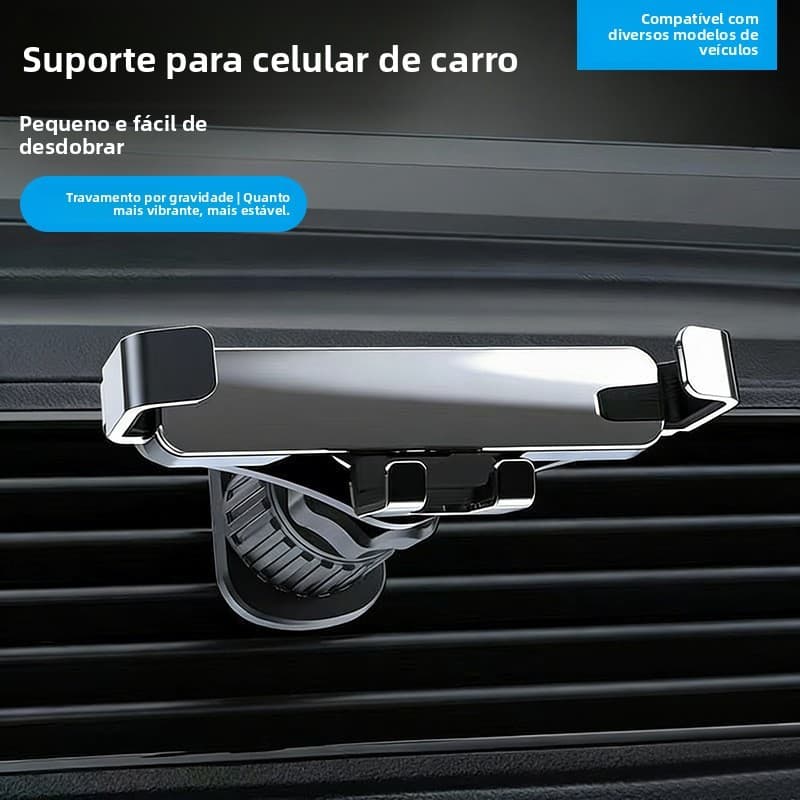 Suporte de telefone para carro de gravidade invisível retrátil Zero ruído saída de ar do carro Universal suporte de tele