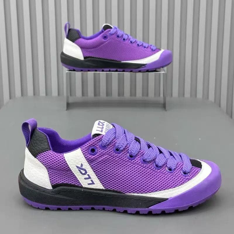Verão masculino malha estilo fino sapatos esportivos casuais tênis de corrida sola macia all-match estudante tênis na mo