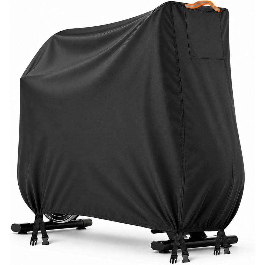 Capa para Bicicleta Ergométrica Impermeável para Exterior, Capa para Bicicleta Estacionária Vertical 420D com Ventilação