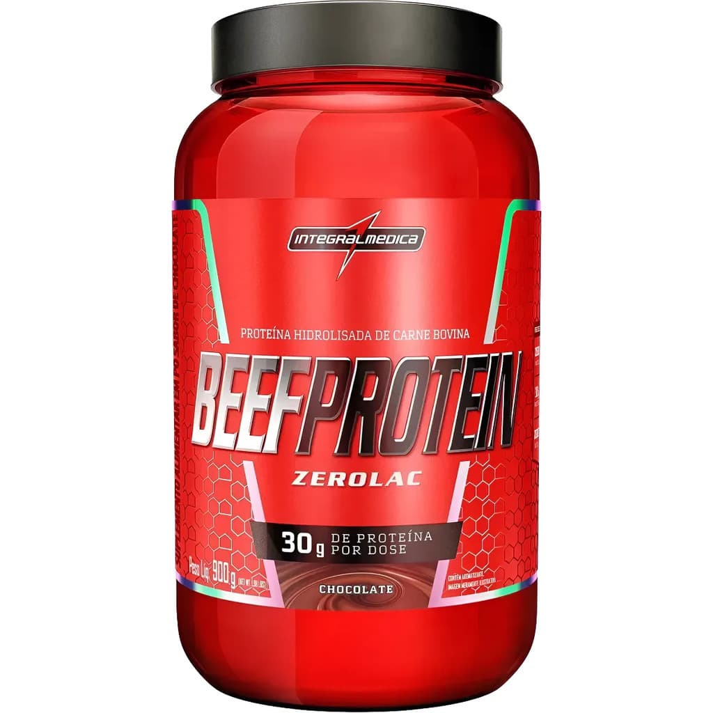 BEEF PROTEIN WHEY 900G - Chocolate - INTEGRAL MEDICA (ZERO LACTOSE)