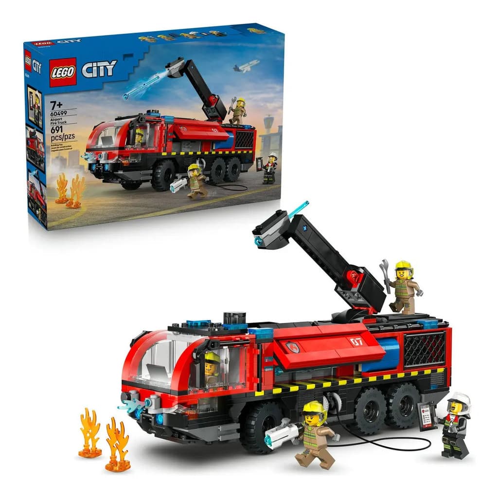 Blocos de Montar LEGO City Caminhão Bombeiros Aeroporto 60499 691 Peças