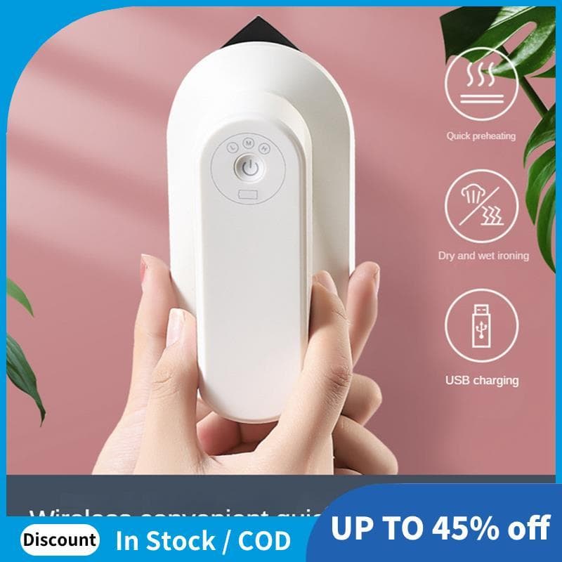 Ferro De Viagem Recarregável Portátil Seco Molhado Pendurado Máquina De Engomar Mini A Vapor Para Roupas Tamanho