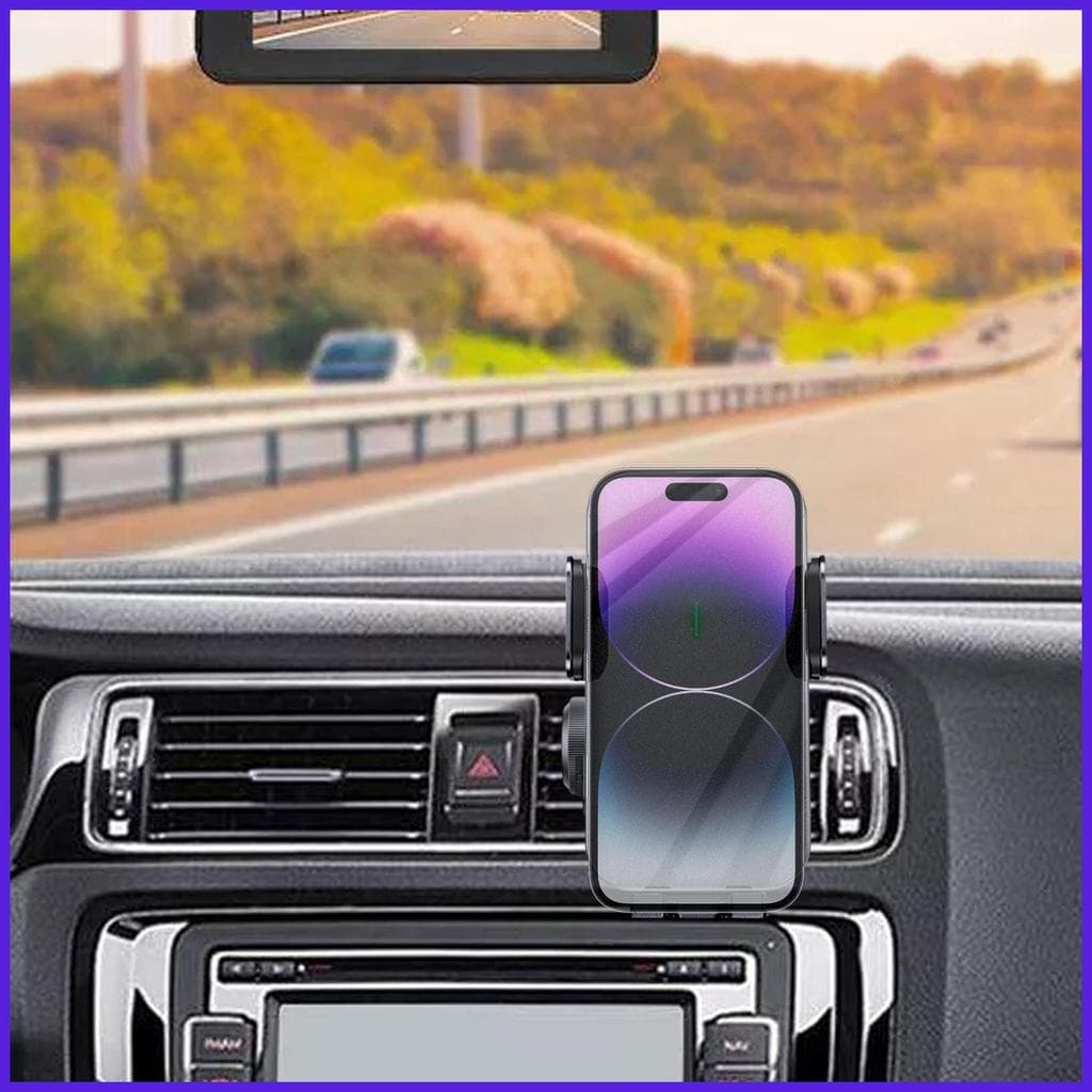 Carregador De Telefone Solar Sem Fio Carro Montagem Magnética Ventilação Ar Suporte Do Celular Para phdbr