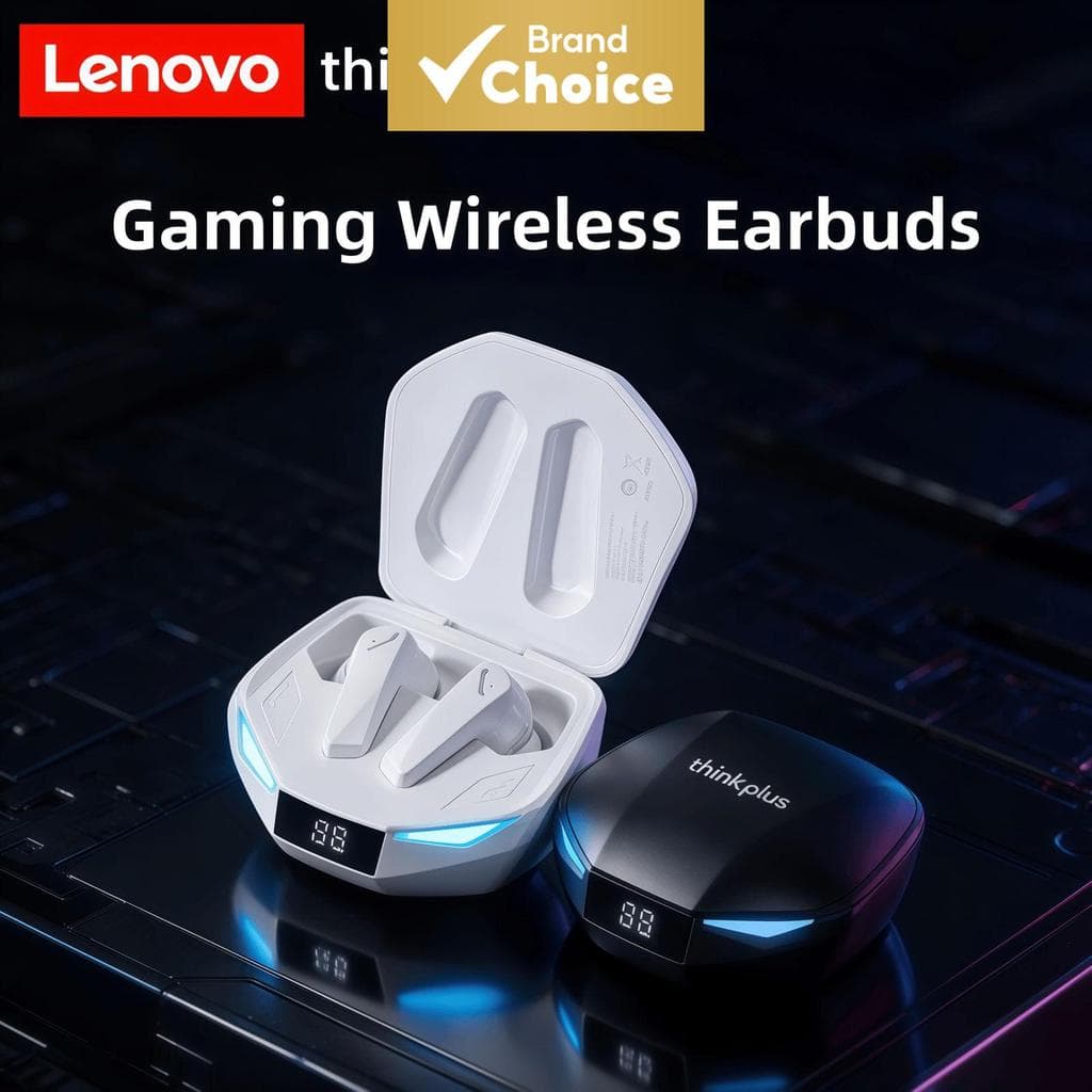 Fones de ouvido Lenovo XT53 Verdadeiros Fones de Ouvido Sem Fio À Prova D'água Bluetooth 5.4 Fones de Ouvido para Jogos