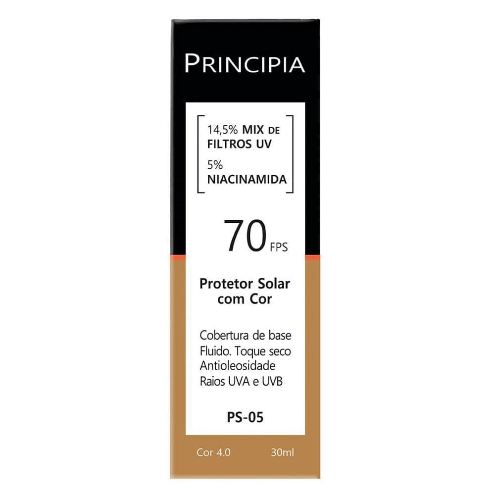 Protetor Solar Facial Principia FPS70 Cor 4.0 PS-05 30ml