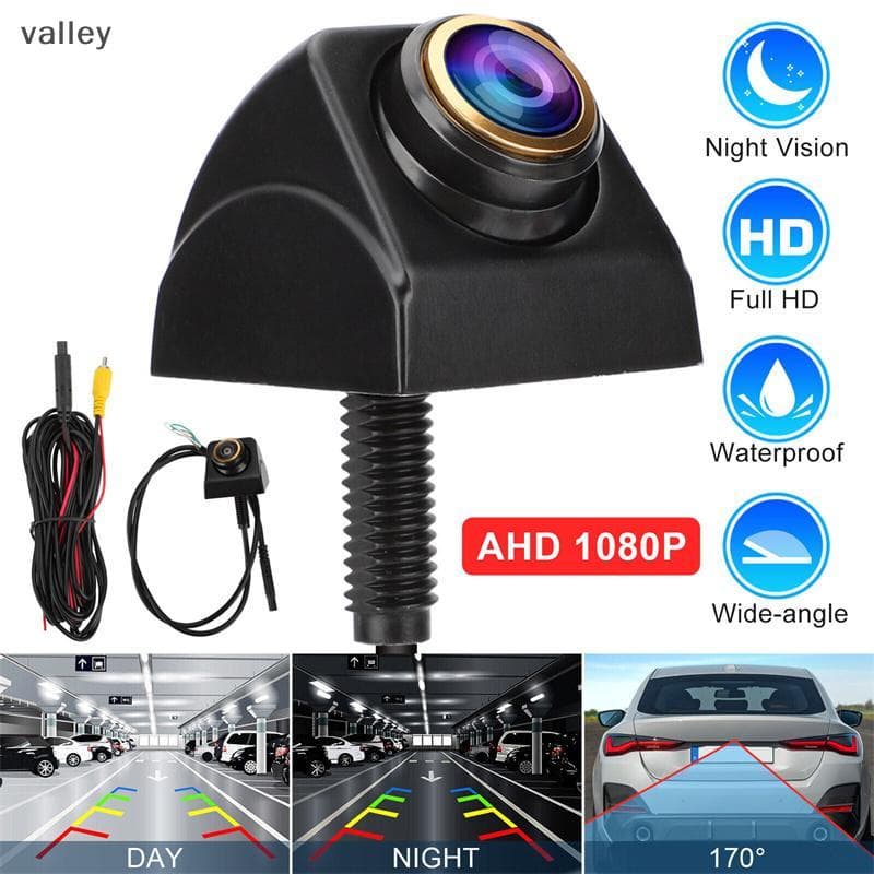 [VLY] Câmera De Visão Traseira Do Carro AHD 1920x1080P 170 ° Fisheye Golden Lens Full HD Noturna Veículo Invertendo Câme