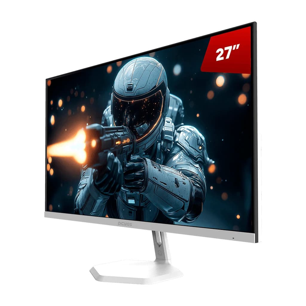 Monitor Gamer PCYES Quartzo Q27F 27" Flat Fhd IPS 100HZ 5MS Hdmi/Vga Freesync White Ghost PMGQ27F100WG - PCYES