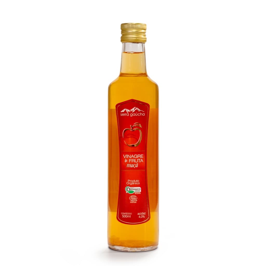 Vinagre de Maçã Orgânico Serra Gaúcha 4% de acidez - 500ml