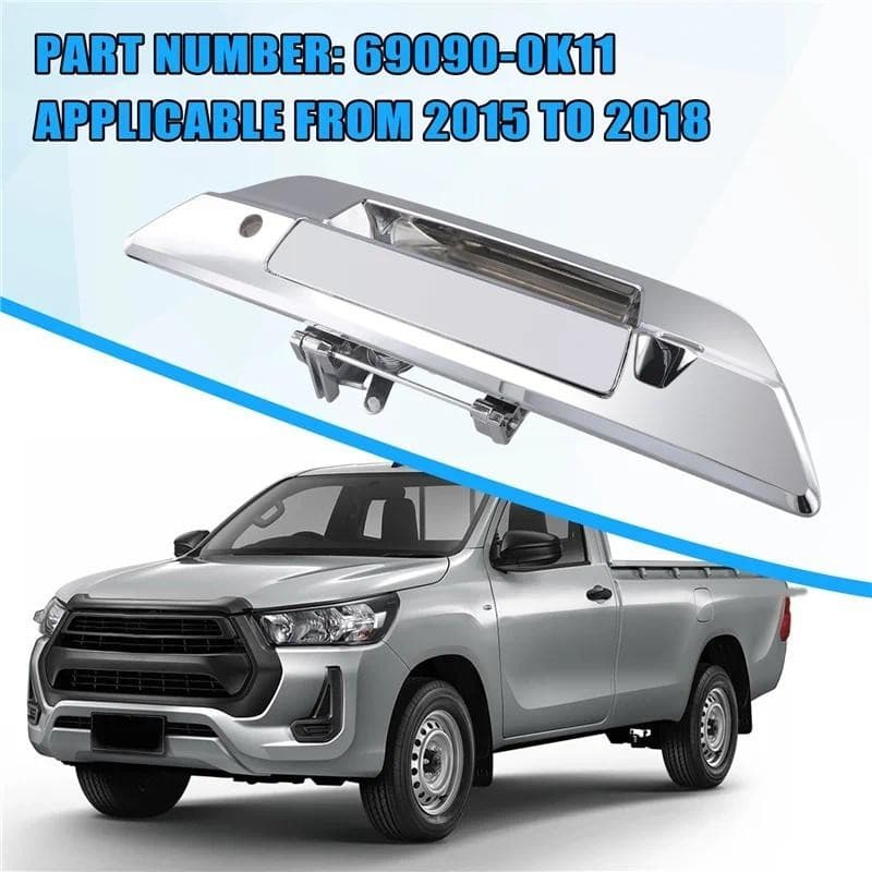 A72M-69090-0K110 Maçaneta Da Porta Traseira Do-Malas Carro Com Câmera E Furos Chave Para Toyota Hilux Revo 2015-2018