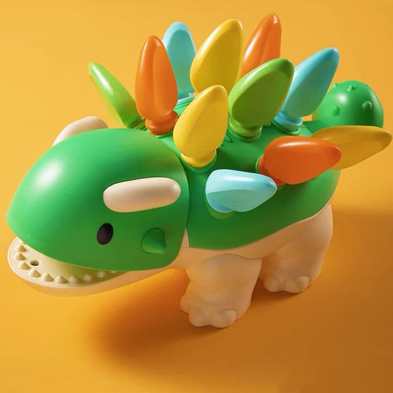 Mão do bebê brinquedos requintados 1-2 anos de idade 3 dinossauros educativos inserção tridimensional brinquedos jardim 