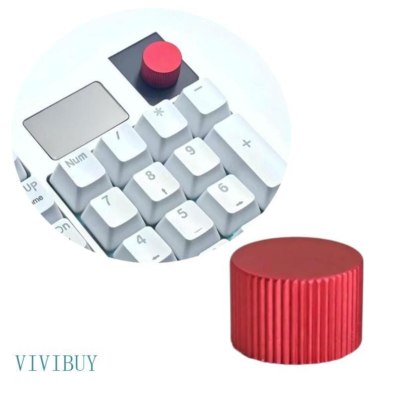 VIVI Botão Controle Teclado Alumínio Preciso Ajustador Som Substituível Para Teclados Mecânicos Meio Eixo