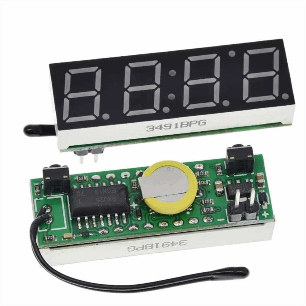 Relógio Digital SUNDANCE LED RX8025T , Termômetro DIY 3 Em 1 DC 5-30V , Módulo De Voltímetro Para Medição De Temperatura
