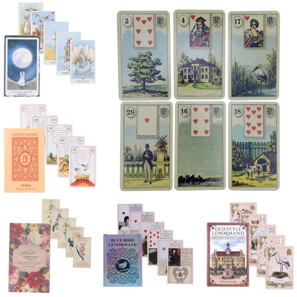Novo Grand Tableau Lenormand Cartas Oráculo De Tarô Divinação Do Jogo De Tabuleiro Da Família Party Divination .