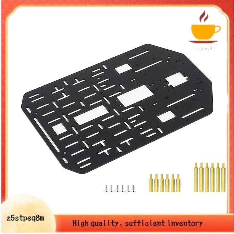 Quadro De Liga De Alumínio Robô Inteligente Suporte De Carro 2mm Chassi Com Rodas Placa Superior De Alta Resistência Emp