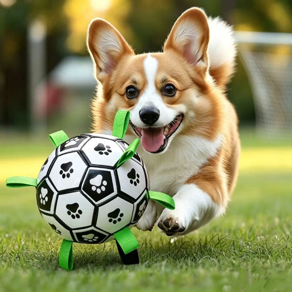 Brinquedo para cachorro, pastor de baile, brinquedo auto-feliz, Labrador, Corgi, treinamento, futebol, resistente à mord