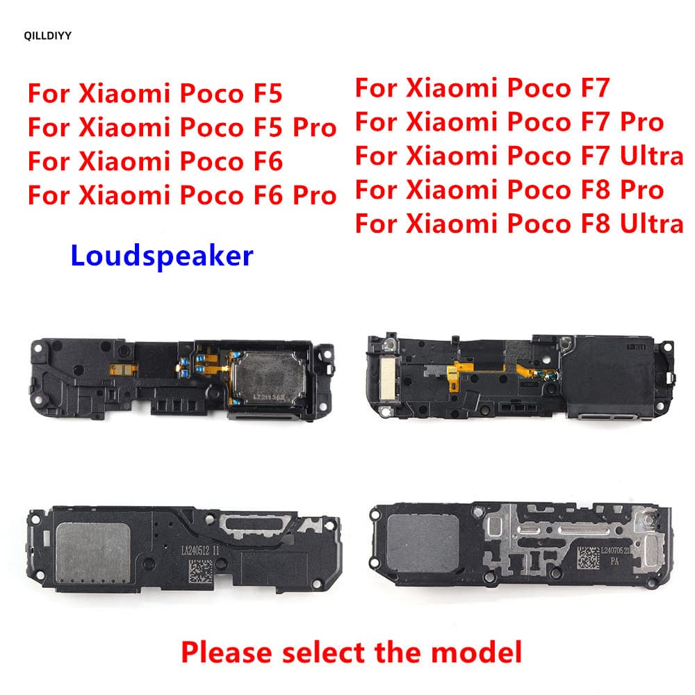 Alto-Falante Para Xiaomi Poco F5 F6 F7 F8 Pro Ultra Inferior Campainha Anel Cabo Flexível Peças De Reparo Do Smartphone