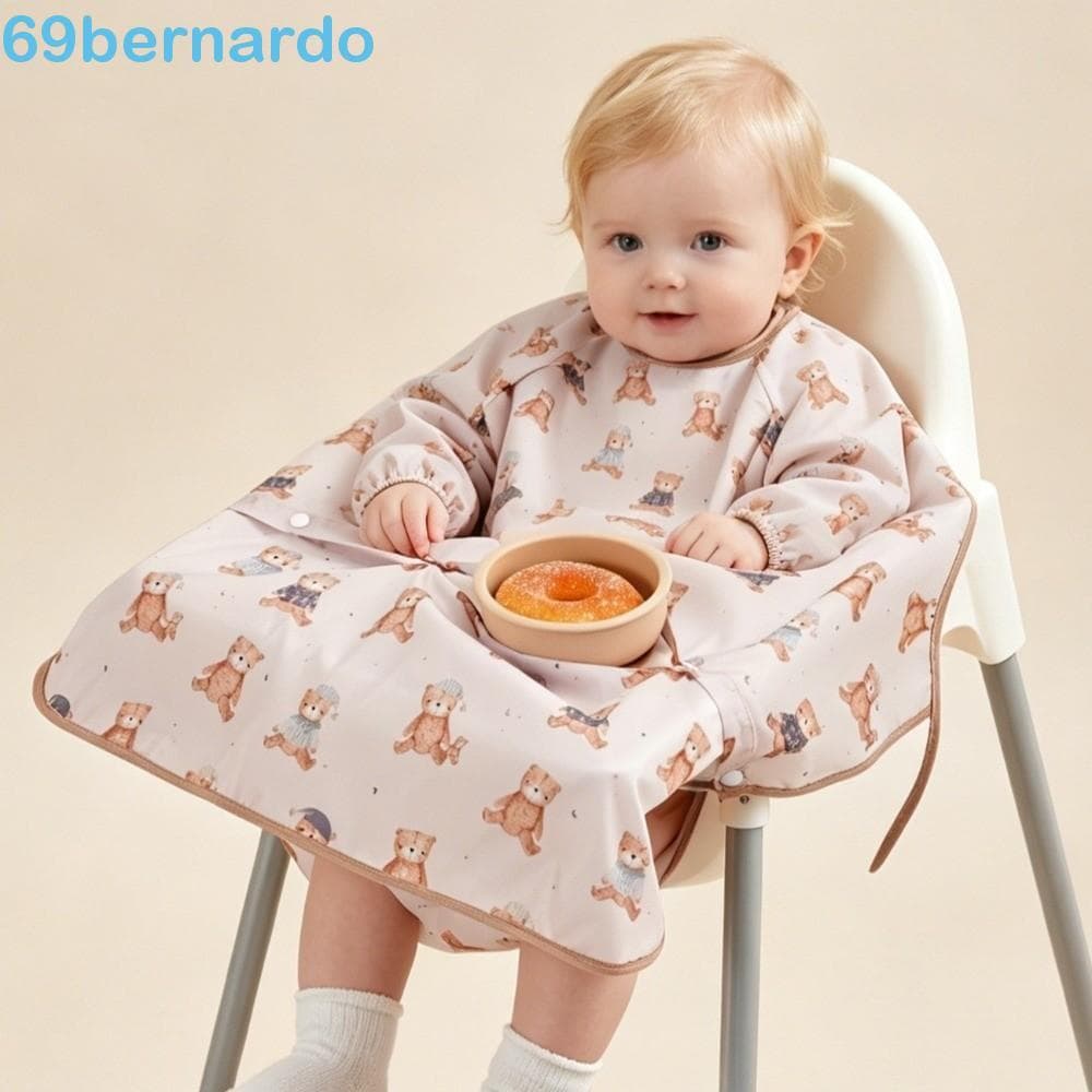 Babador De Cadeira Alta BERNARDO , Babadores De Bebê Anti-Perda À Prova D'água , Avental De Alimentação Leve E Fácil De 