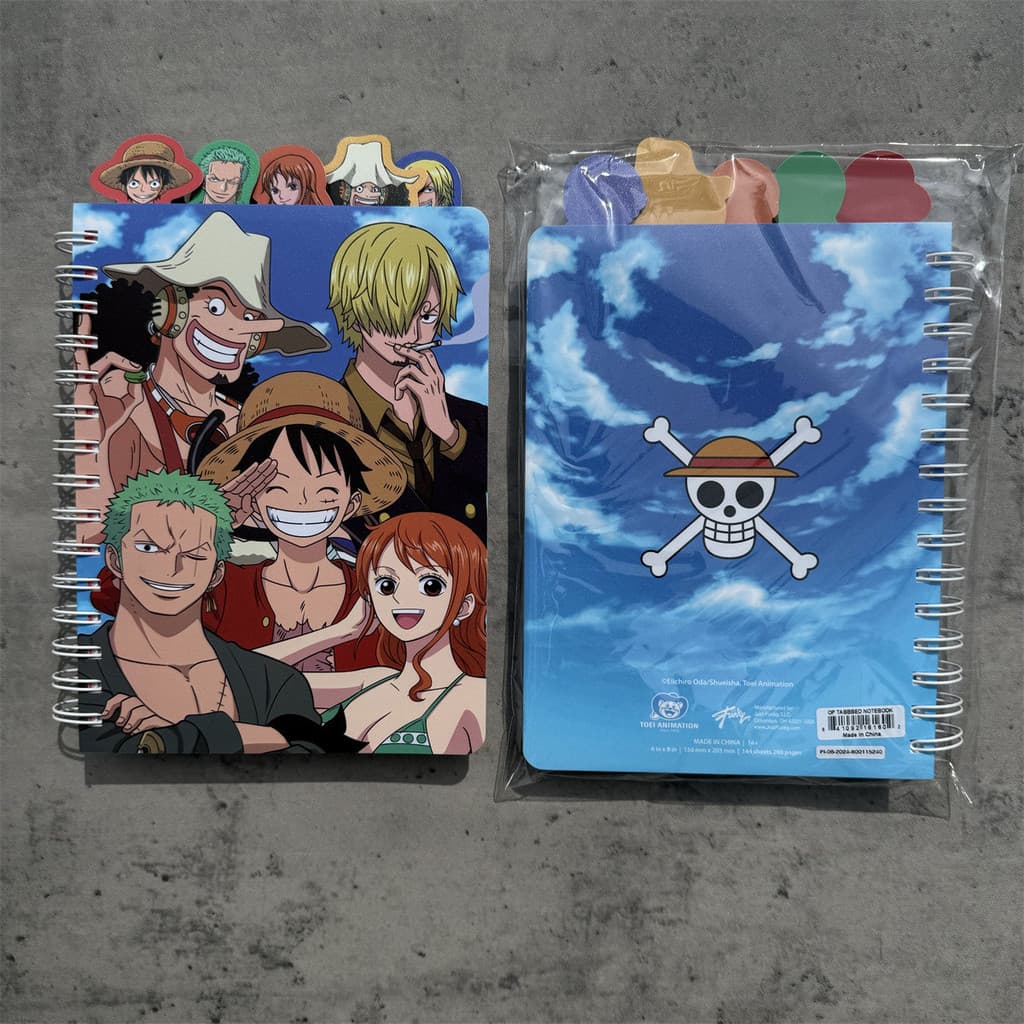One Piece One Piece Luffy Label Notebook Notepad A5 Linha Horizontal Notebook Bobina Notebook Exportado para Europa Amér