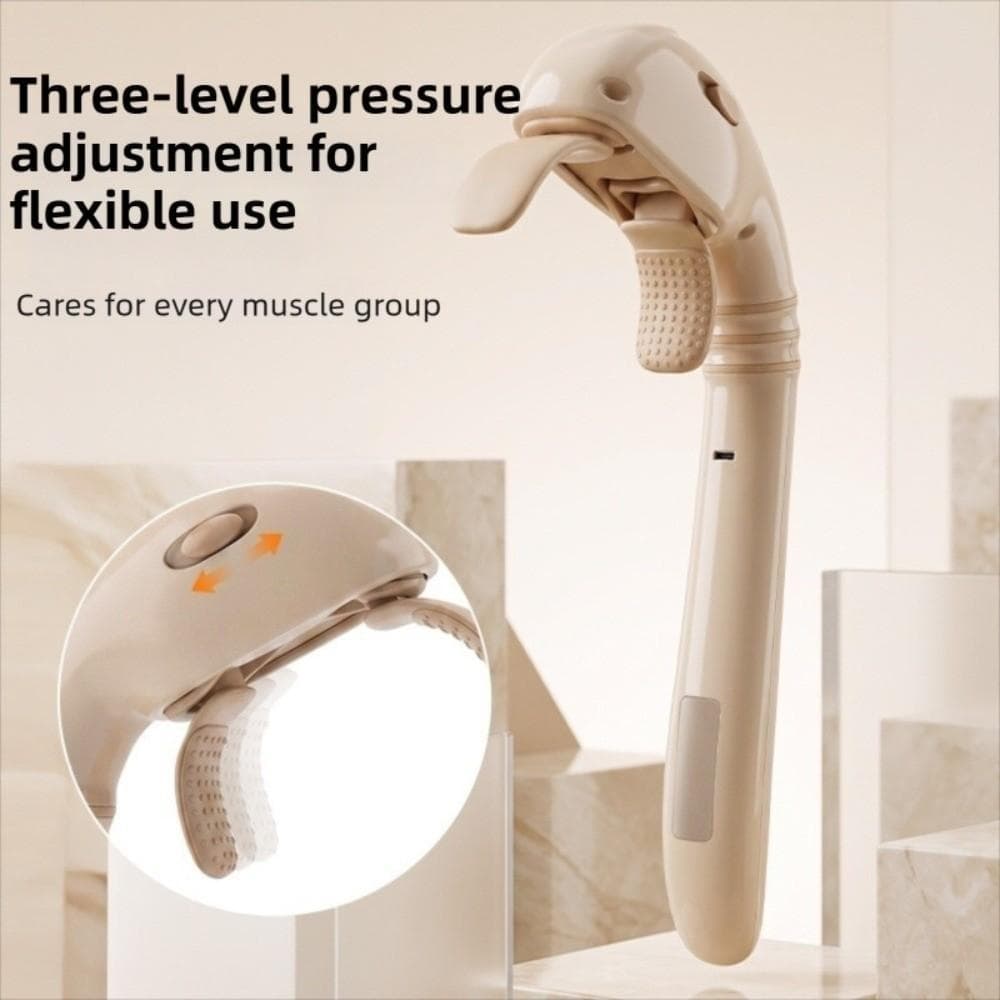 MXFASHIONE Massageador Portátil De Ombro E Pescoço , De Relaxante Muscular Com Alça Longa Ajustável De 3 Velocidades